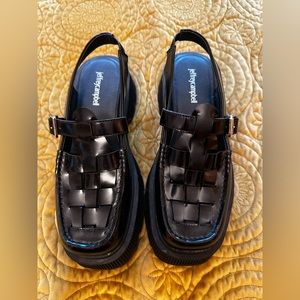 Jeffrey Campbell Crossed Loafers 8.5